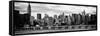 Panoramic Landscape with the Chrysler Building and Empire State Building Views-Philippe Hugonnard-Framed Stretched Canvas