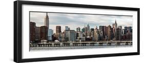 Panoramic Landscape with the Chrysler Building and Empire State Building Views-Philippe Hugonnard-Framed Photographic Print