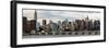 Panoramic Landscape with the Chrysler Building and Empire State Building Views-Philippe Hugonnard-Framed Photographic Print