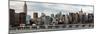 Panoramic Landscape with the Chrysler Building and Empire State Building Views-Philippe Hugonnard-Mounted Photographic Print