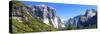 Panoramic Landscape - Yosemite National Park - Californie - United States-Philippe Hugonnard-Stretched Canvas