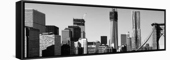 Panoramic - Landscapes - Brooklyn Bridge - New York - United States-Philippe Hugonnard-Framed Stretched Canvas