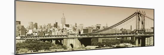 Panoramic - Landscapes - Brooklyn Bridge - New York - United States-Philippe Hugonnard-Mounted Photographic Print