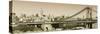 Panoramic - Landscapes - Brooklyn Bridge - New York - United States-Philippe Hugonnard-Stretched Canvas