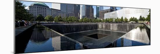 Panoramic Landscapes - Memorial - World Trade Center - New York - United States-Philippe Hugonnard-Mounted Photographic Print