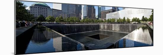 Panoramic Landscapes - Memorial - World Trade Center - New York - United States-Philippe Hugonnard-Mounted Photographic Print