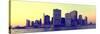 Panoramic - Landscapes - Sunset - Skylines - Mannattan - New York City - United States-Philippe Hugonnard-Stretched Canvas