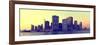 Panoramic - Landscapes - Sunset - Skylines - Mannattan - New York City - United States-Philippe Hugonnard-Framed Photographic Print