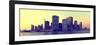 Panoramic - Landscapes - Sunset - Skylines - Mannattan - New York City - United States-Philippe Hugonnard-Framed Photographic Print