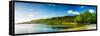 Panoramic Long Exposure Shot of A Lake in Northern Norway-Lamarinx-Framed Stretched Canvas