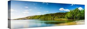 Panoramic Long Exposure Shot of A Lake in Northern Norway-Lamarinx-Stretched Canvas