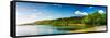 Panoramic Long Exposure Shot of A Lake in Northern Norway-Lamarinx-Framed Stretched Canvas