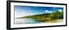 Panoramic Long Exposure Shot of A Lake in Northern Norway-Lamarinx-Framed Premium Photographic Print