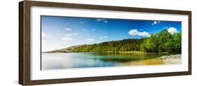 Panoramic Long Exposure Shot of A Lake in Northern Norway-Lamarinx-Framed Photographic Print