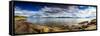 Panoramic Long Exposure Shot of A Norwegian Fjord-Lamarinx-Framed Stretched Canvas