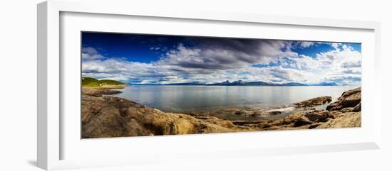 Panoramic Long Exposure Shot of A Norwegian Fjord-Lamarinx-Framed Photographic Print