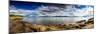 Panoramic Long Exposure Shot of A Norwegian Fjord-Lamarinx-Mounted Photographic Print