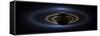 Panoramic Mosaic of the Saturn System Backlit by the Sun-null-Framed Stretched Canvas