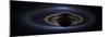 Panoramic Mosaic of the Saturn System Backlit by the Sun-null-Mounted Photographic Print