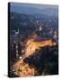 Panoramic Night View of the City, Sarajevo, Bosnia, Bosnia-Herzegovina, Europe-Christian Kober-Stretched Canvas