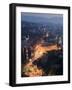 Panoramic Night View of the City, Sarajevo, Bosnia, Bosnia-Herzegovina, Europe-Christian Kober-Framed Photographic Print