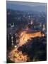 Panoramic Night View of the City, Sarajevo, Bosnia, Bosnia-Herzegovina, Europe-Christian Kober-Mounted Photographic Print