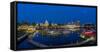 Panoramic of Inner harbor in Victoria, British Columbia, Canada-Chuck Haney-Framed Stretched Canvas