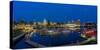Panoramic of Inner harbor in Victoria, British Columbia, Canada-Chuck Haney-Stretched Canvas