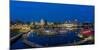 Panoramic of Inner harbor in Victoria, British Columbia, Canada-Chuck Haney-Mounted Photographic Print