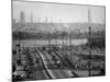 Panoramic of New York City Skyline Seen from New Jersey-Andreas Feininger-Mounted Photographic Print