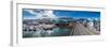 Panoramic of Reykjavik Harbor, Reykjavik, Iceland-null-Framed Photographic Print