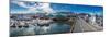 Panoramic of Reykjavik Harbor, Reykjavik, Iceland-null-Mounted Photographic Print