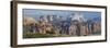 Panoramic of Rocky Sandstone Mountains and Cliffs, Zion National Park, Utah, USA-Mark Taylor-Framed Photographic Print