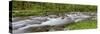 Panoramic of Straight Fork Creek in Spring, Great Smoky Mountains National Park, North Carolina-Richard and Susan Day-Stretched Canvas