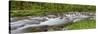 Panoramic of Straight Fork Creek in Spring, Great Smoky Mountains National Park, North Carolina-Richard and Susan Day-Stretched Canvas