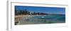 Panoramic of Surf Lifesaving Contest, Manly Beach, Sydney, New South Wales, Australia, Pacific-Giles Bracher-Framed Photographic Print