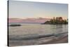 Panoramic of the Marquette Harbor Lighthouse on Lake Superior in Marquette, Michigan USA-Chuck Haney-Stretched Canvas