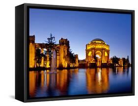 Panoramic of the Palace of Fine Arts at Dusk in San Francisco, California, Usa-Chuck Haney-Framed Stretched Canvas