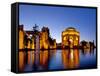 Panoramic of the Palace of Fine Arts at Dusk in San Francisco, California, Usa-Chuck Haney-Framed Stretched Canvas