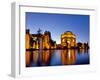 Panoramic of the Palace of Fine Arts at Dusk in San Francisco, California, Usa-Chuck Haney-Framed Photographic Print