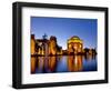 Panoramic of the Palace of Fine Arts at Dusk in San Francisco, California, Usa-Chuck Haney-Framed Photographic Print