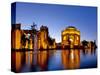 Panoramic of the Palace of Fine Arts at Dusk in San Francisco, California, Usa-Chuck Haney-Stretched Canvas