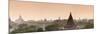 Panoramic of the Temples at Bagan (Pagan) at Sunset, Myanmar (Burma), Asia-Stephen Studd-Mounted Photographic Print