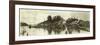 Panoramic Photo of Gig Harbor, WA (January 16, 1927)-Marvin Boland-Framed Premium Giclee Print