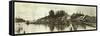 Panoramic Photo of Gig Harbor, WA (January 16, 1927)-Marvin Boland-Framed Stretched Canvas