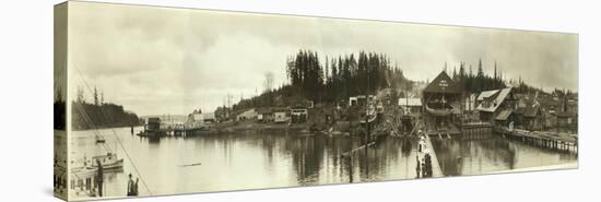 Panoramic Photo of Gig Harbor, WA (January 16, 1927)-Marvin Boland-Stretched Canvas