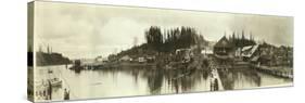 Panoramic Photo of Gig Harbor, WA (January 16, 1927)-Marvin Boland-Stretched Canvas