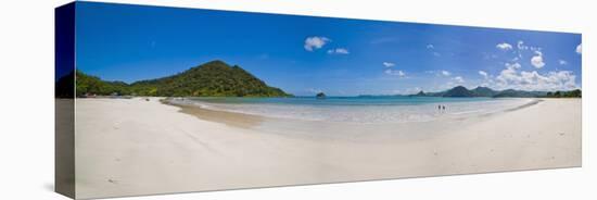 Panoramic Photo of Idyllic Selong Belanak Beach, South Lombok, Indonesia, Southeast Asia, Asia-Matthew Williams-Ellis-Stretched Canvas