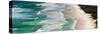 Panoramic Photo of Surfers Heading Out to Surf on Tallow Beach at Cape Byron Bay, Australia-Matthew Williams-Ellis-Stretched Canvas