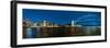 Panoramic Photo of Sydney Skyline with Harbour Bridge in the Evening after Sunset-Fyletto-Framed Photographic Print